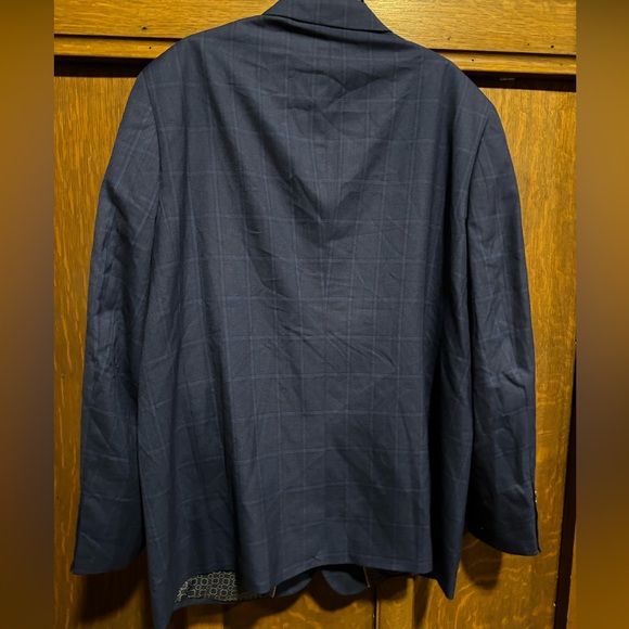 Johnny Bigg Marine Gianni Check 2B Suit Jacket Blazer, NEW, 46, 48 - Picture 3 of 8